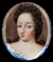Retrato en miniatura de la Reina Ulrika Eleonora la Mayor, Reina de Suecia 1680-1693